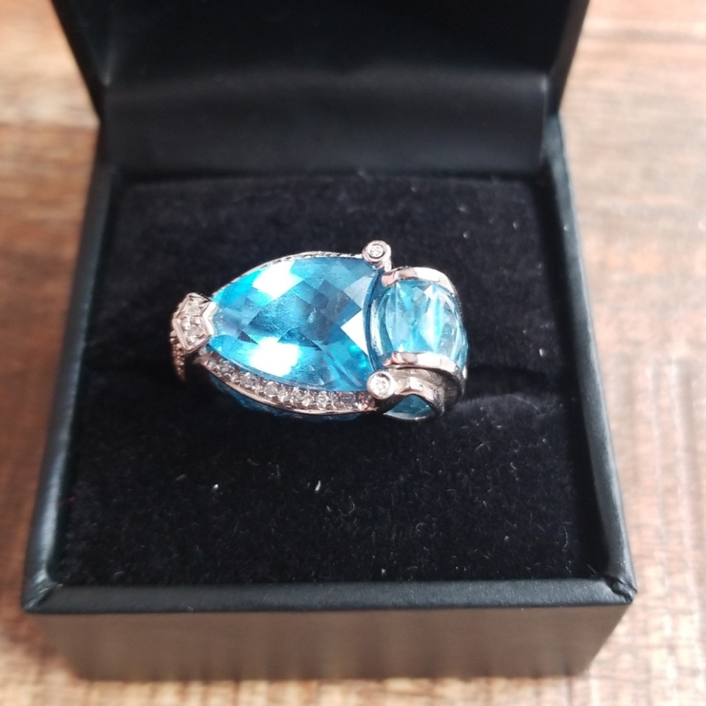 Colors of Passion Blue Topaz ring